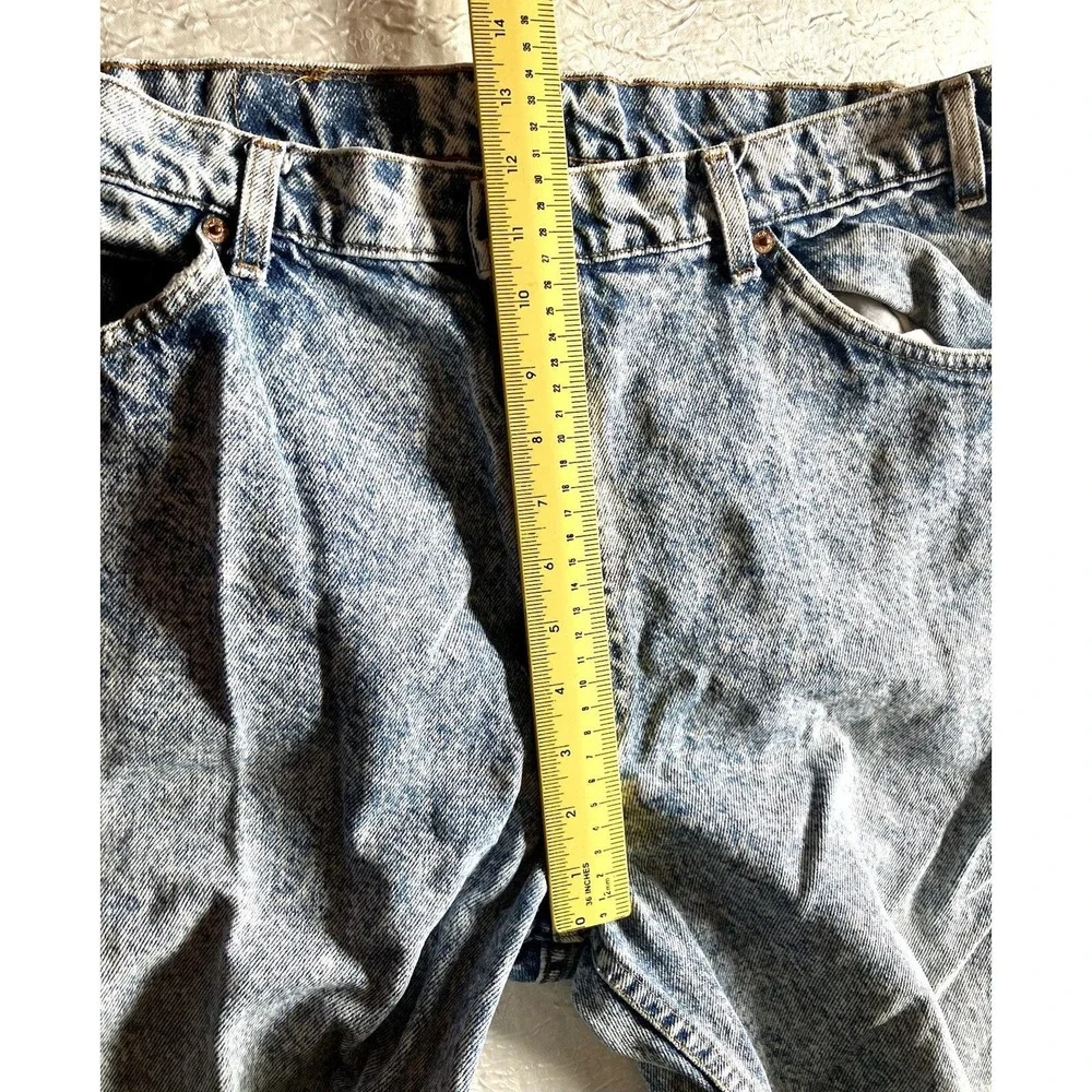 Vtg Mens Levis 550 Acid Wash Blue Jeans Denim W38 L30 TRUE 36 X 27.5